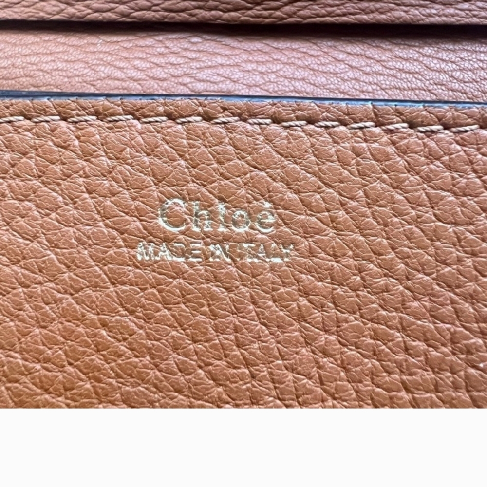 Authentic Drew Chloe Tan Leather Shoulder Bag - Picture 4 of 8